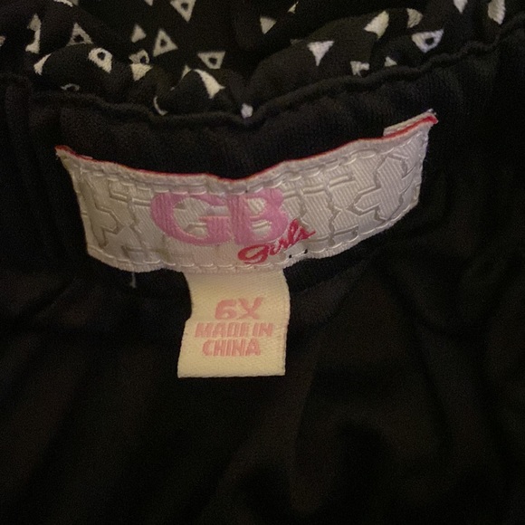 GB GIRLS - BLACK AND WHITE SKIRT - Picture 2 of 3